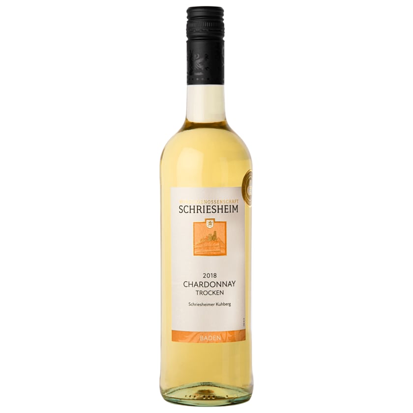 Schriesheim Weißwein Chardonnay QbA trocken 0,75l